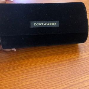 Dolce and Gabbana crystal sunglasses with case.
